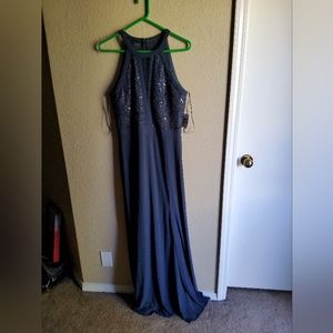 Nightway dress, Size 14, Charcoal